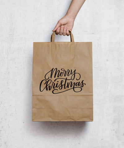 Merry Christmas Hand Lettered SVG Cut File, Christmas and Holiday SVG SVG Cerebrations 