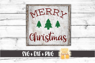 Merry Christmas - Holiday SVG PNG DXF Cut Files SVG Cheese Toast Digitals 