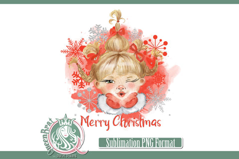 Merry Christmas Kisses Sublimation Sublimation QueenBrat Digital Designs 