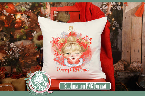 Merry Christmas Kisses Sublimation Sublimation QueenBrat Digital Designs 