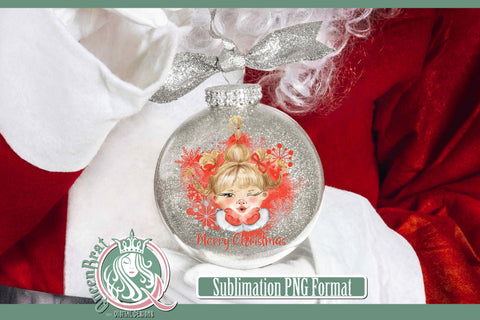 Merry Christmas Kisses Sublimation Sublimation QueenBrat Digital Designs 