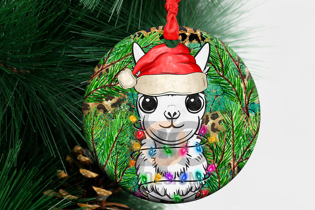 Merry Christmas Llama Png Christmas Ornament Sublimation Design, Llama Png, Christmas Llama Png, Xmas Llama Png, Instant Download Sublimation BOO-design 