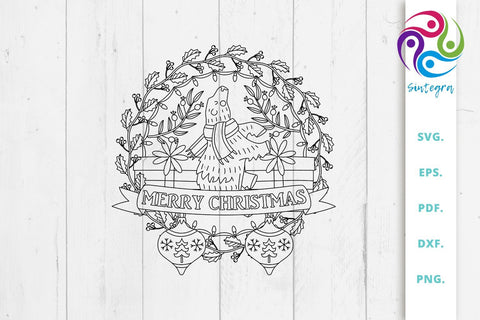Merry Christmas Mandala Svg File SVG Sintegra 