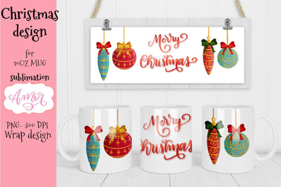 Merry christmas mug sublimation design Sublimation Amorclipart 