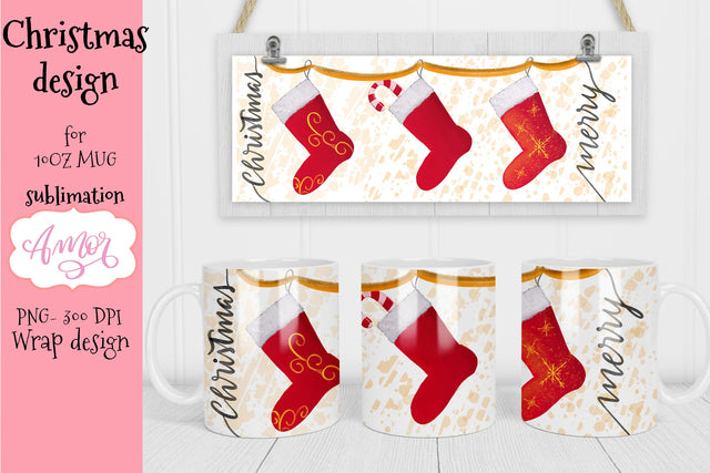 Merry christmas mug sublimation design Sublimation Amorclipart 