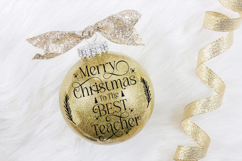 Merry Christmas Ornament I Teacher Christmas Ornament SVG SVG Happy Printables Club 