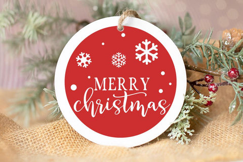 Merry Christmas Ornament SVG SVG So Fontsy Design Shop 