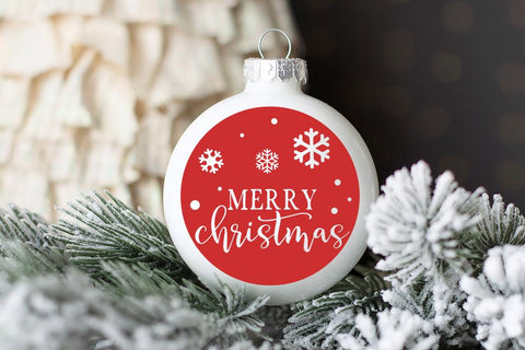 Merry Christmas Ornament SVG SVG So Fontsy Design Shop 