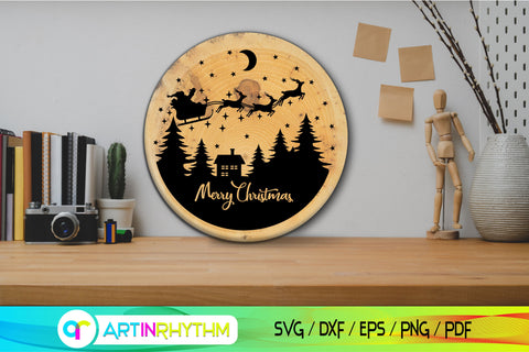 Merry Christmas ornaments SVG Artinrhythm shop 