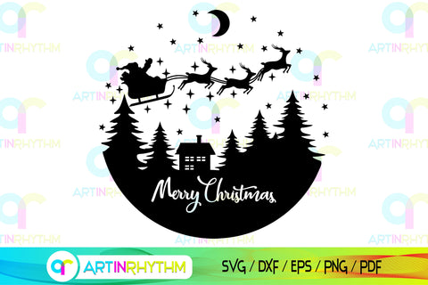 Merry Christmas ornaments SVG Artinrhythm shop 