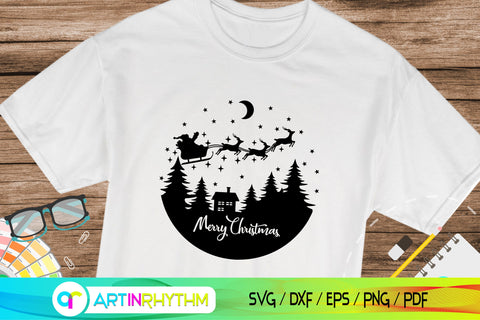 Merry Christmas ornaments SVG Artinrhythm shop 