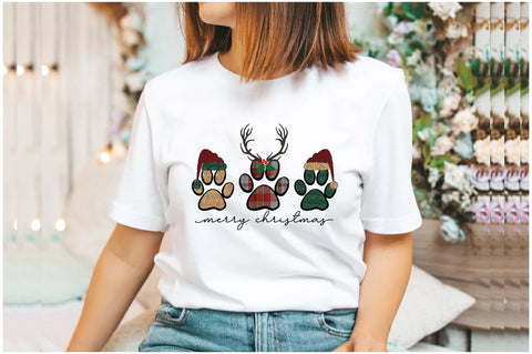 Merry Christmas Paws Sublimation Sublimation Jagonath Roy 