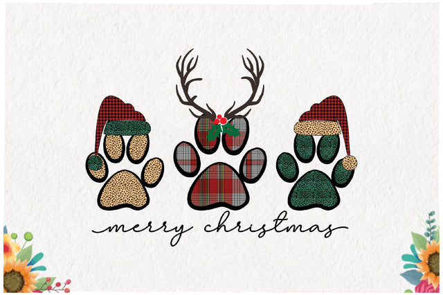Merry Christmas Paws Sublimation Sublimation Jagonath Roy 