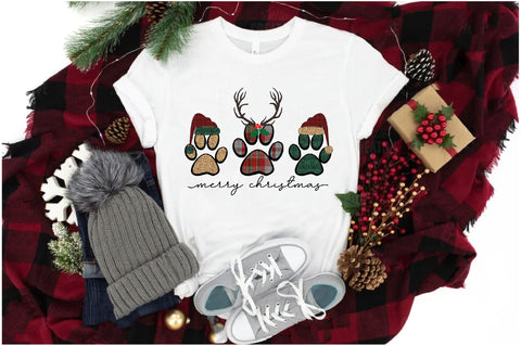 Merry Christmas Paws Sublimation Sublimation Jagonath Roy 