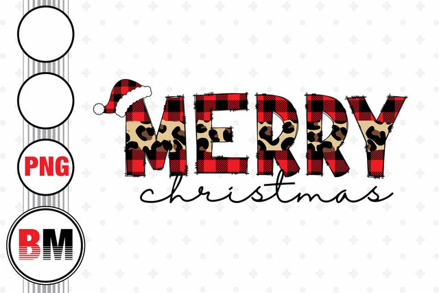 Merry Christmas Plaid Buffalo PNG Files Sublimation BMDesign 