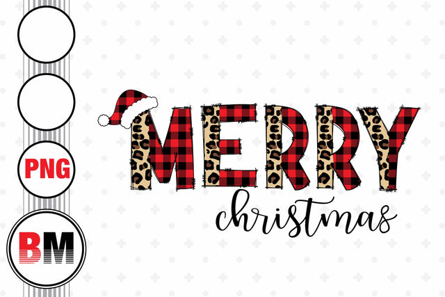 Merry Christmas Plaid Buffalo PNG Files Sublimation BMDesign 