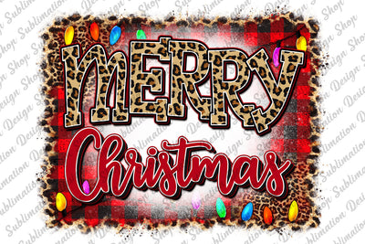 Merry Christmas Png, Christmas Png, Christmas Sublimation, Leopard Christmas Png, Buffalo Plaid Png, Sublimation Designs, Digital Download Sublimation SublimationDesignShop 