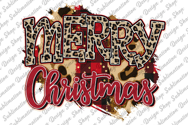 Merry Christmas Png, Christmas Sublimation, Christmas Png, Leopard Christmas Png, New Year, Sublimation Designs Downloads, Digital Download Sublimation SublimationDesignShop 