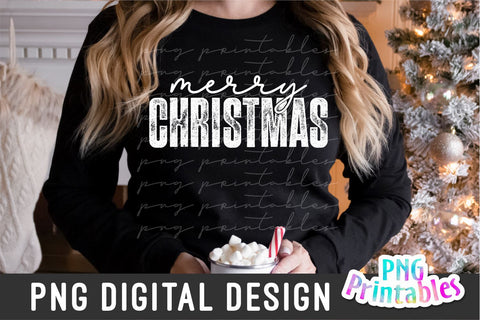 Merry Christmas png - Christmas Sublimation - png Print File For Sublimation Or Print - Digital Download Sublimation Svg Cuttables 