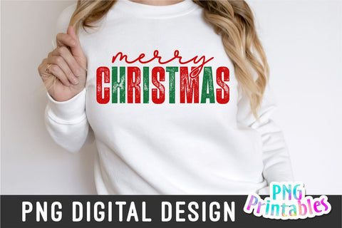 Merry Christmas png - Christmas Sublimation - png Print File For Sublimation Or Print - Digital Download Sublimation Svg Cuttables 