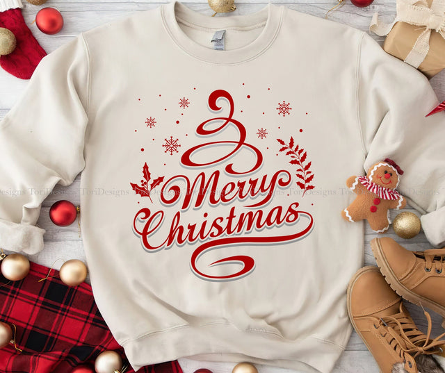 Merry Christmas PNG Sublimation Design Sublimation ToriDesigns 