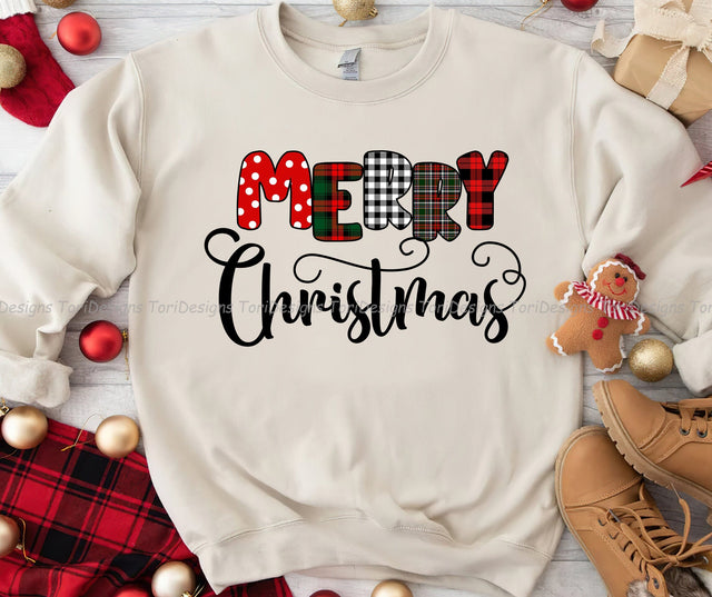 Merry Christmas PNG Sublimation Design Sublimation ToriDesigns 