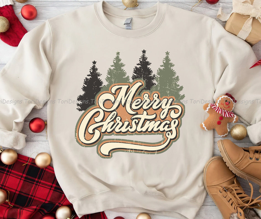 Merry Christmas PNG Sublimation Design - So Fontsy