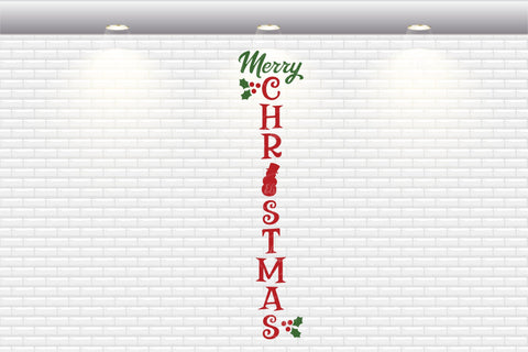 Merry Christmas Porch Sign - SVG, PNG, DXF, EPS SVG Elsie Loves Design 