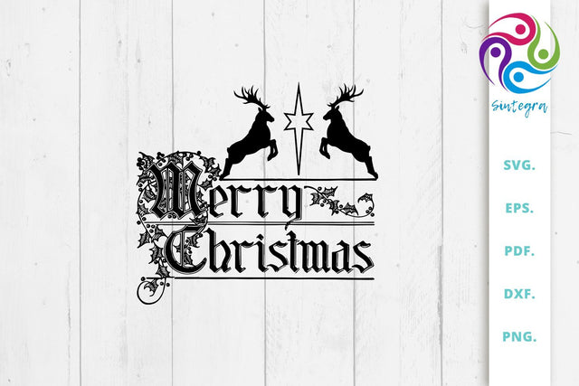 Merry Christmas Quote Svg File SVG Sintegra 