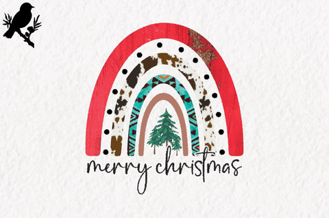 Merry Christmas Rainbow Sublimation Sublimation Jagonath Roy 