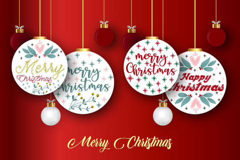 Merry Christmas Round Design Bundle SVG Rupkotha 