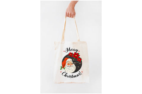 Merry Christmas Round Sign PNG. Vintage Santa Sublimation Sublimation Olga Terlyanskaya 