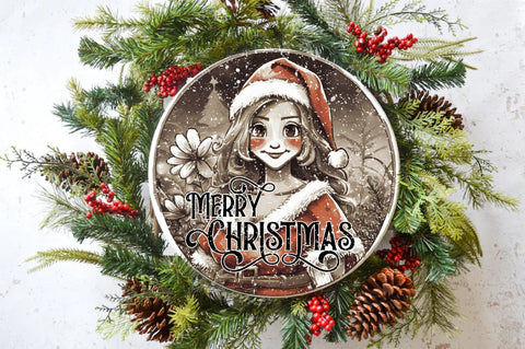 Merry Christmas Round Sublimation Sublimation Jagonath Roy 