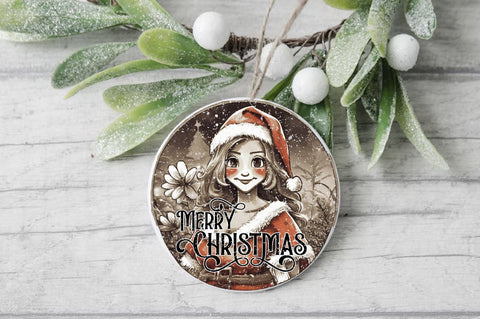 Merry Christmas Round Sublimation Sublimation Jagonath Roy 