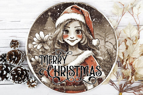 Merry Christmas Round Sublimation Sublimation Jagonath Roy 