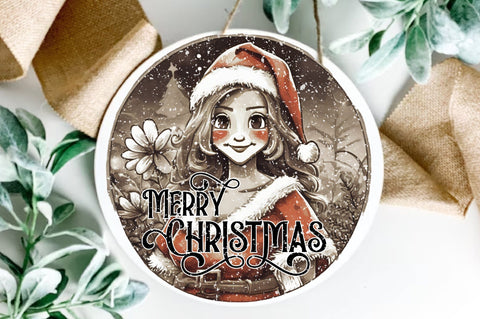 Merry Christmas Round Sublimation Sublimation Jagonath Roy 