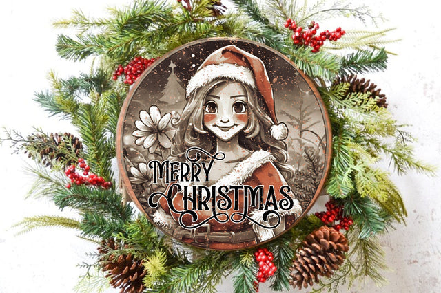 Merry Christmas Round Sublimation Sublimation Jagonath Roy 