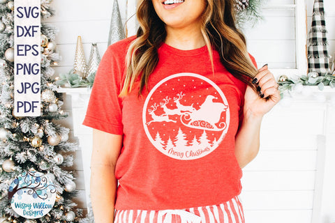 Merry Christmas Santa Claus SVG SVG Wispy Willow Designs 