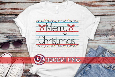 Merry Christmas School Writing Tablet PNG for Sublimation Sublimation Greedy Stitches 