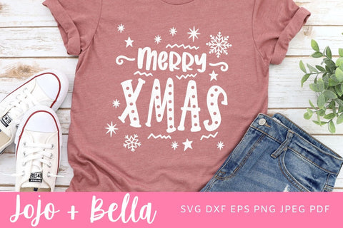 Merry Christmas Shirt Svg, Christmas Svg, Shirt Svg, Christmas Gift png, Christmas Sign DXF, Christmas Svgs, Christmas Shirt PNG SVG Jojo&Bella 