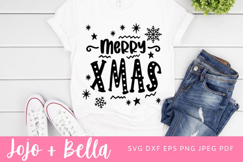 Merry Christmas Shirt Svg, Christmas Svg, Shirt Svg, Christmas Gift png, Christmas Sign DXF, Christmas Svgs, Christmas Shirt PNG SVG Jojo&Bella 