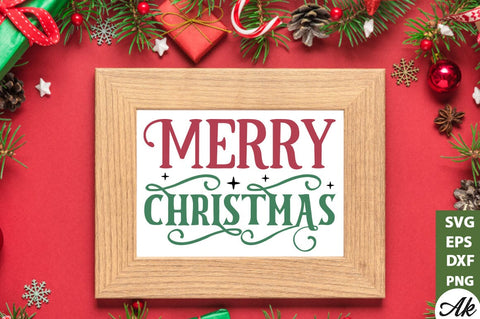 Merry christmas Sign Making SVG SVG akazaddesign 