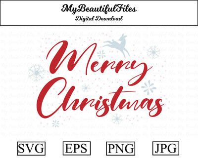 Merry Christmas Sign SVG MyBeautifulFiles 