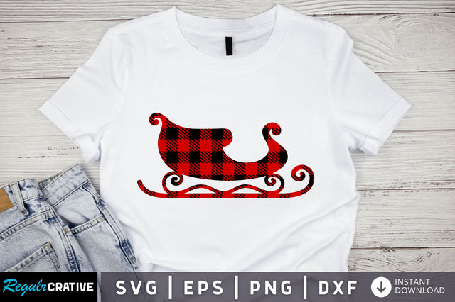 Merry christmas sleigh SVG Design SVG Regulrcrative 