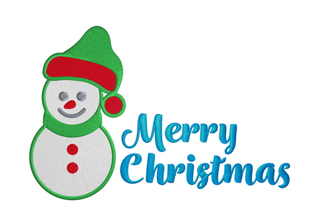 merry christmas snowman Embroidery/Applique DESIGNS embroidery-workshop 