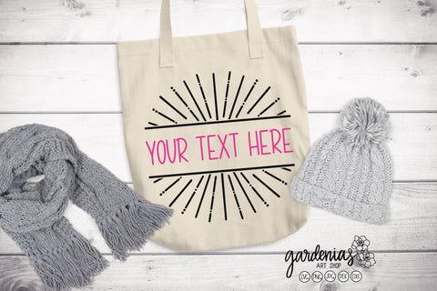 Merry Christmas Split Monogram SVG Gardenias Art Shop 