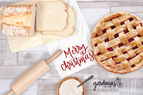 Merry Christmas Split Monogram SVG Gardenias Art Shop 