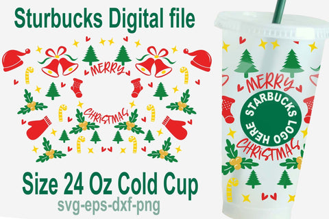 Full Wrap For Starbucks Cold Cup Svg, Trending Svg, Starbuck