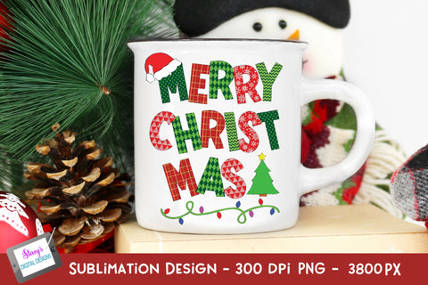 Merry Christmas Sublimation | Christmas Sublimation Design Sublimation Stacy's Digital Designs 