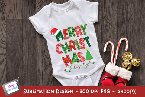 Merry Christmas Sublimation | Christmas Sublimation Design Sublimation Stacy's Digital Designs 
